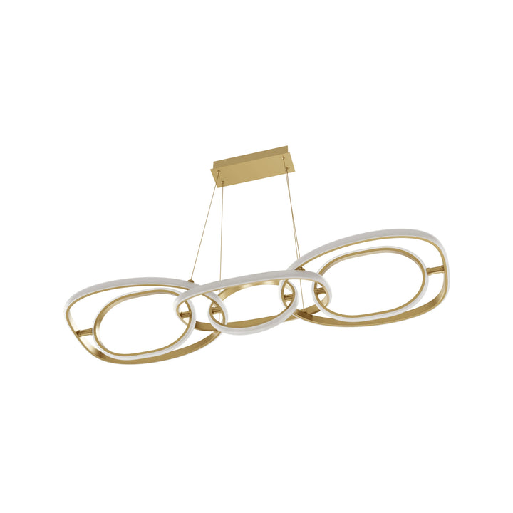 Avenue Lighting Circa 6-Ring 63"W LED Pendant HF5025-GL in Gold view 3