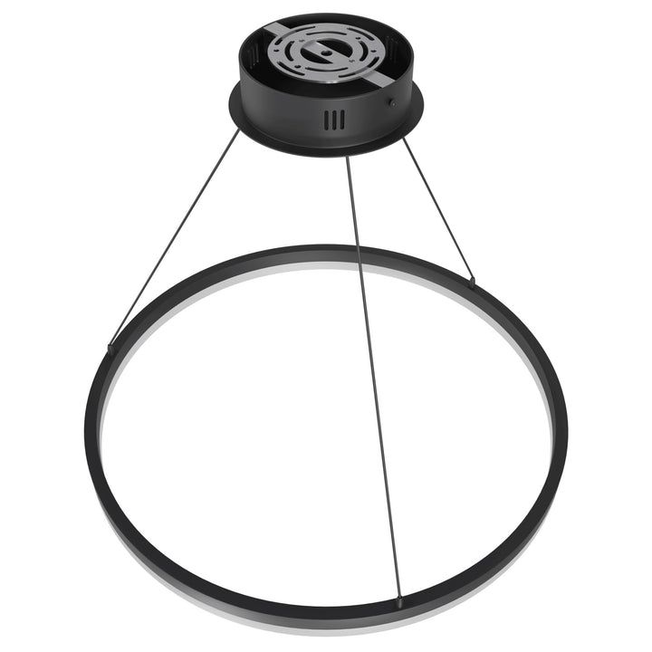 Avenue Lighting Circa 24"W LED Ring Pendant HF5027-BK in Black view 4