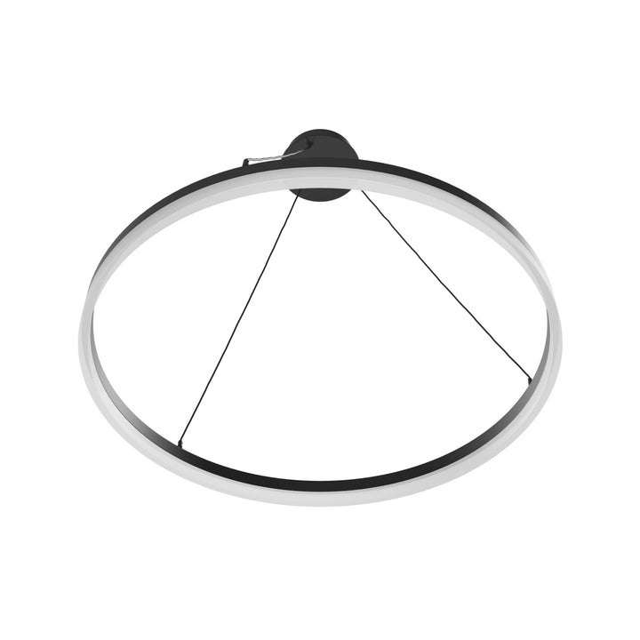Avenue Lighting Circa 31"W Ring LED Pendant HF5028-BK in Black view 3