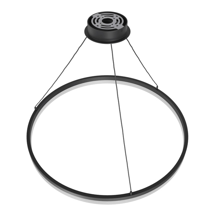 Avenue Lighting Circa 31"W Ring LED Pendant HF5028-BK in Black view 4