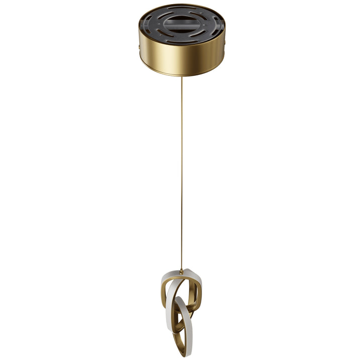 Avenue Lighting Circa 3-Ring 6"W LED Pendant HF5021-GL in Gold view 4