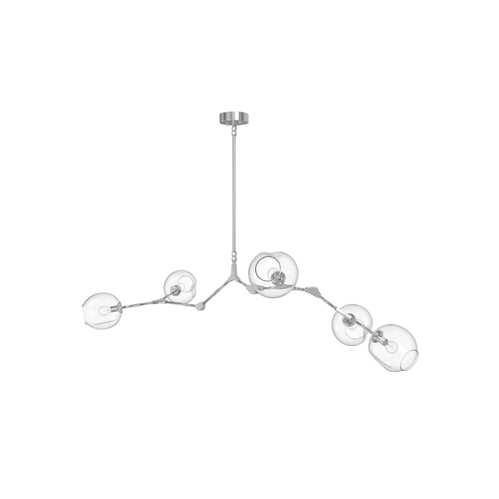 Avenue Lighting Fairfax 66"W 5-Light Chandelier HF8085-CH in Matte Chrome view 2