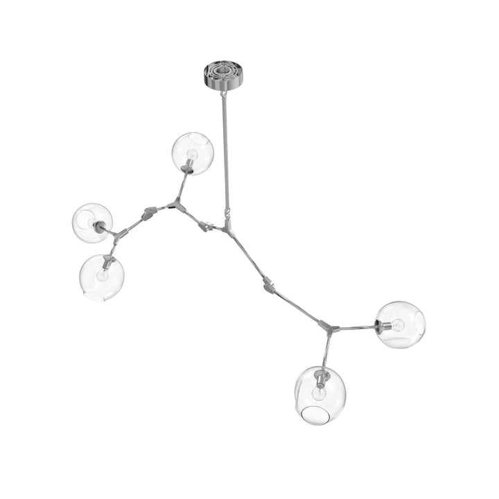 Avenue Lighting Fairfax 66"W 5-Light Chandelier HF8085-CH in Matte Chrome view 3