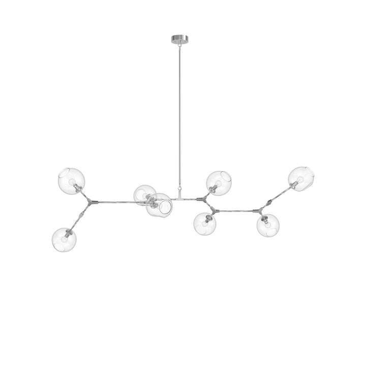Avenue Lighting Fairfax 78"W 8-Light Chandelier HF8088-CH in Matte Chrome