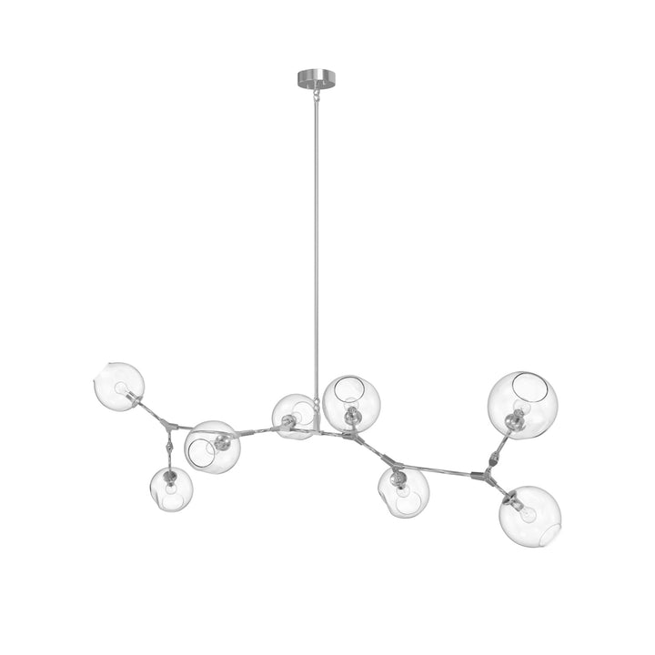 Avenue Lighting Fairfax 78"W 8-Light Chandelier HF8088-CH in Matte Chrome view 2