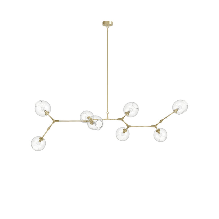 Avenue Lighting Fairfax 78"W 8-Light Chandelier HF8088-BB in Brushed Brass