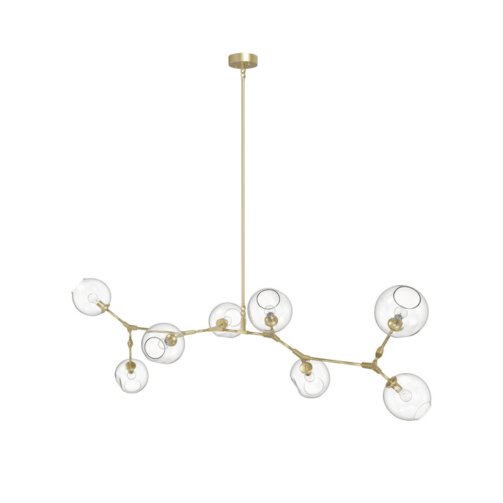 Avenue Lighting Fairfax 78"W 8-Light Chandelier HF8088-BB in Brushed Brass view 2