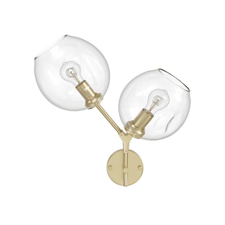 Avenue Lighting Fairfax 18"H 2-Light Wall Sconce HF8082-BB in Brushed Brass