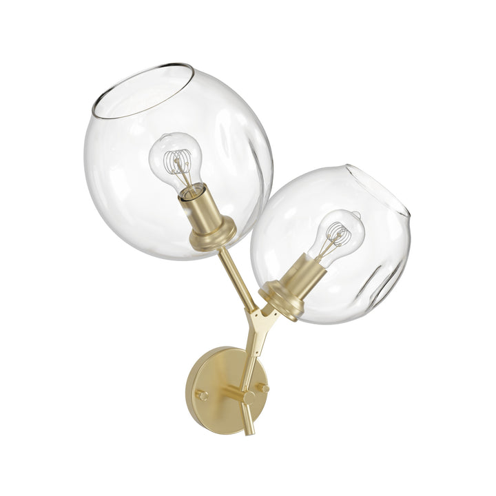 Avenue Lighting Fairfax 18"H 2-Light Wall Sconce HF8082-BB in Brushed Brass view 2