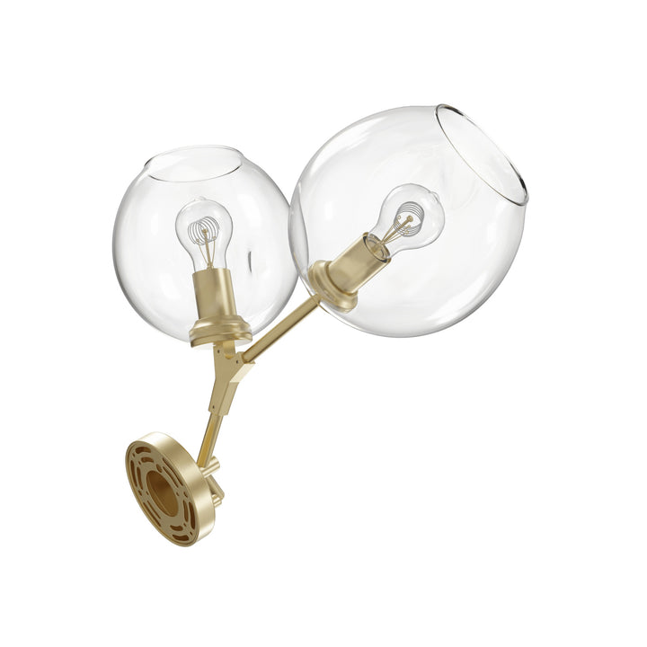 Avenue Lighting Fairfax 18"H 2-Light Wall Sconce HF8082-BB in Brushed Brass view 3