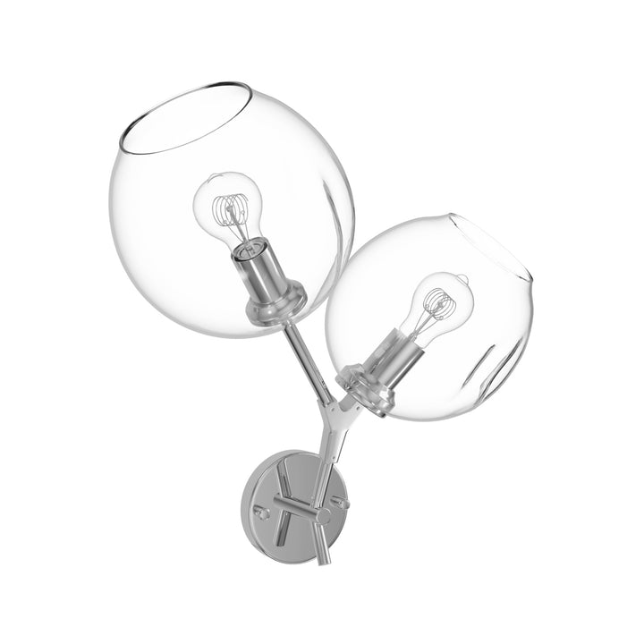 Avenue Lighting Fairfax 18"H 2-Light Wall Sconce HF8082-CH in Matte Chrome view 2