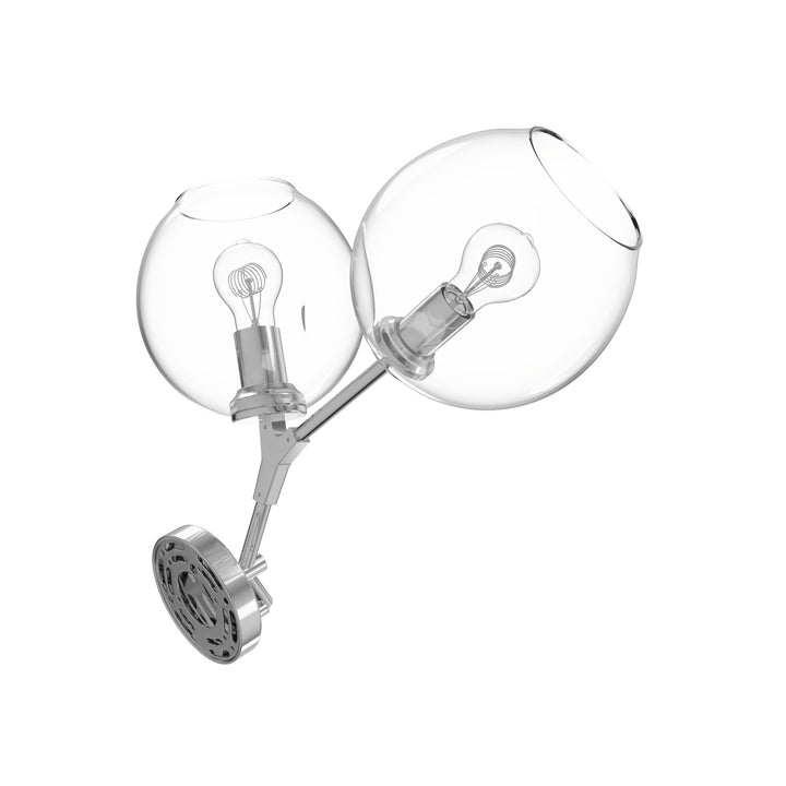Avenue Lighting Fairfax 18"H 2-Light Wall Sconce HF8082-CH in Matte Chrome view 3