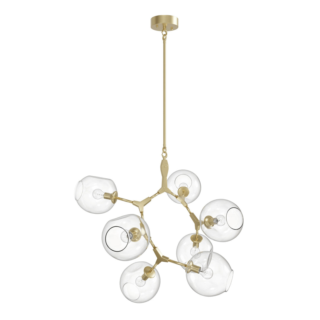 Avenue Lighting Fairfax 7-Light 30"W Chandelier HF8070-BB in Brushed Brass view 2