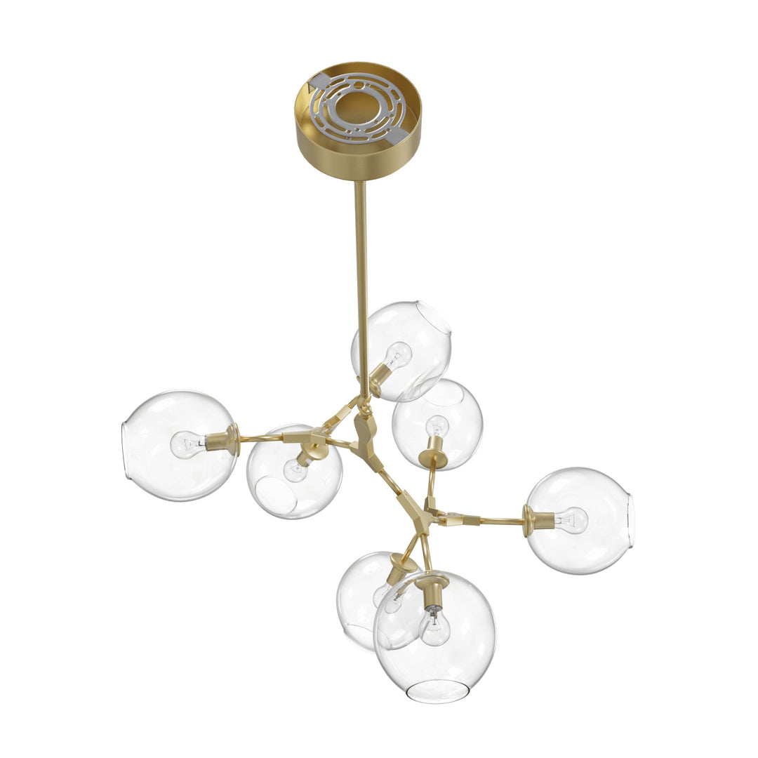 Avenue Lighting Fairfax 7-Light 30"W Chandelier HF8070-BB in Brushed Brass view 3