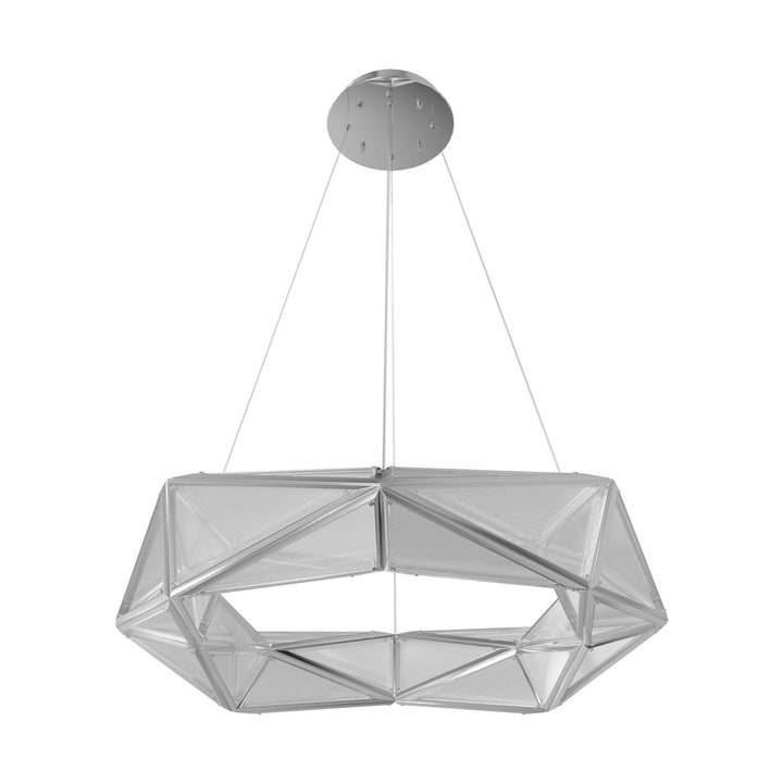 Avenue Lighting Seoul 35"W Geometric LED Pendant HF7849-CH in Chrome view 2