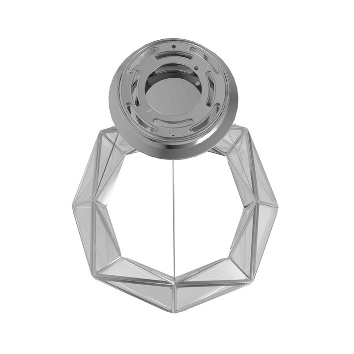 Avenue Lighting Seoul 35"W Geometric LED Pendant HF7849-CH in Chrome view 3