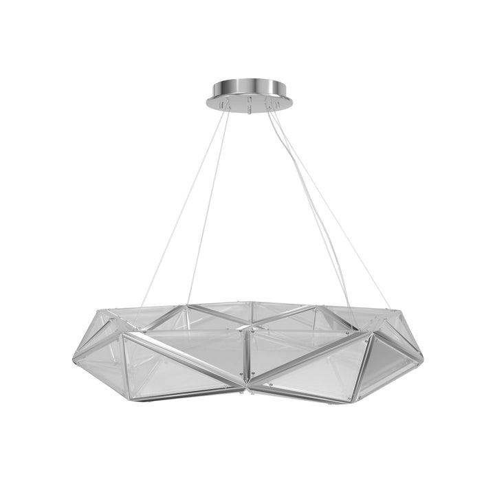 Avenue Lighting Seoul 47"W Geometric LED Pendant HF7850-CH in Chrome