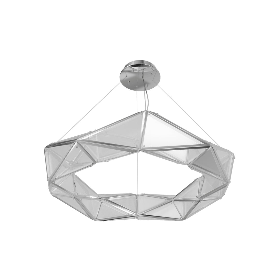 Avenue Lighting Seoul 47"W Geometric LED Pendant HF7850-CH in Chrome view 2