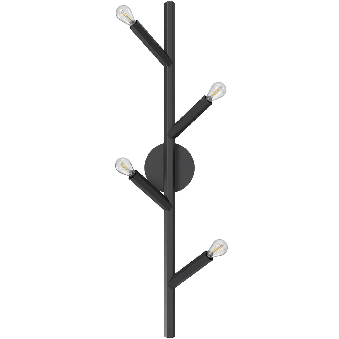 Avenue Lighting The Oaks 4-Light 36"H Branch Wall Sconce HF8884-BLK in Black