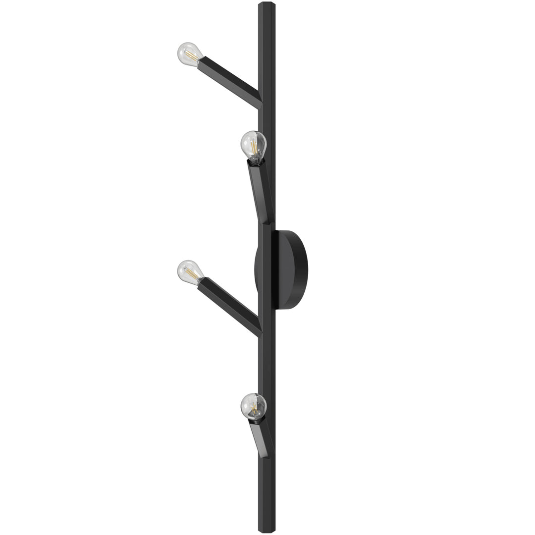 Avenue Lighting The Oaks 4-Light 36"H Branch Wall Sconce HF8884-BLK in Black view 2