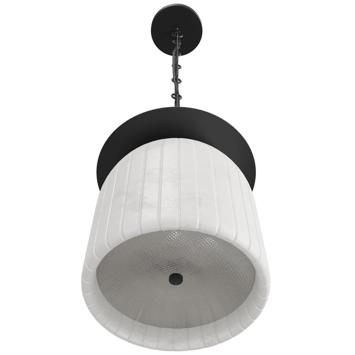 Avenue Lighting Westwood 11"H Alabaster LED Pendant HF7501-BK in Matte Black view 2