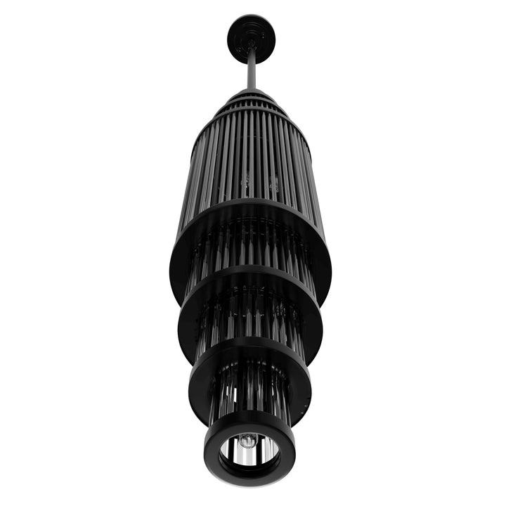 Avenue Lighting Waldorf 38"H Pendant HF1925-GM in Polished Gunmetal view 2
