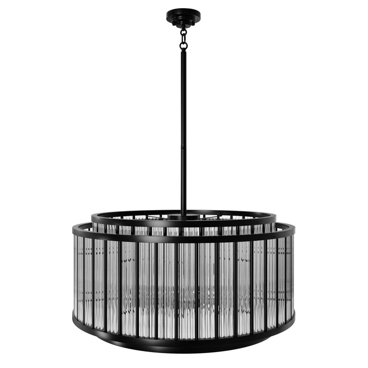 Avenue Lighting Waldorf 31" Round Chandelier HF1928-GM in Polished Gunmetal