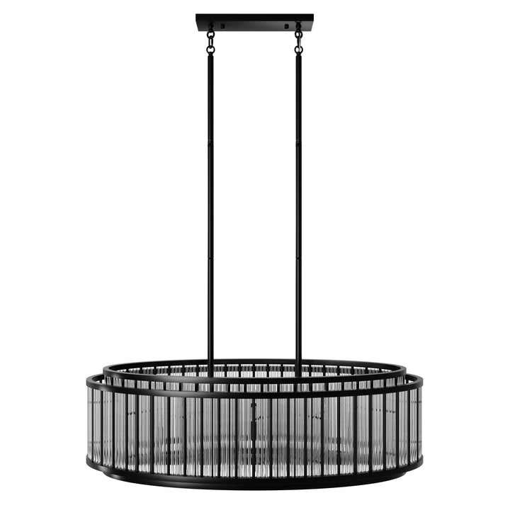 Avenue Lighting Waldorf 52"L Oval Chandelier HF1927-GM in Polished Gunmetal