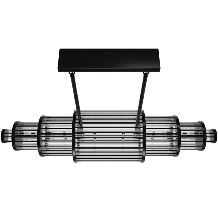 Avenue Lighting Waldorf 64"W Chandelier HF1920-GM in Polished Gunmetal view 3