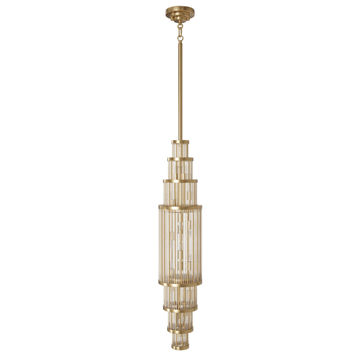 Avenue Lighting Waldorf 38"H Pendant HF1925-AB in Aged Brass
