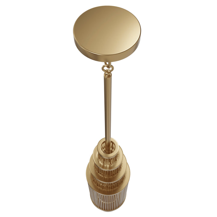 Avenue Lighting Waldorf 38"H Pendant HF1925-AB in Aged Brass view 3