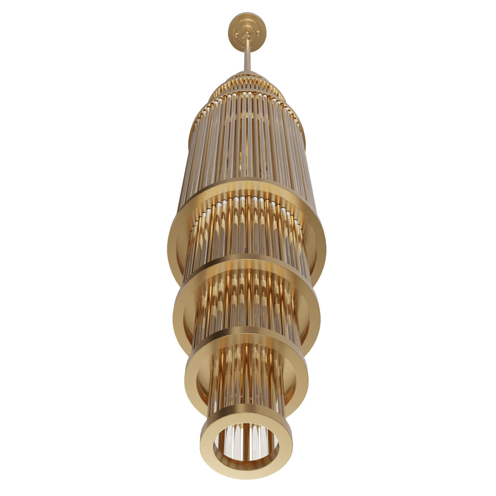 Avenue Lighting Waldorf 50"H Pendant HF1926-AB in Aged Brass view 2