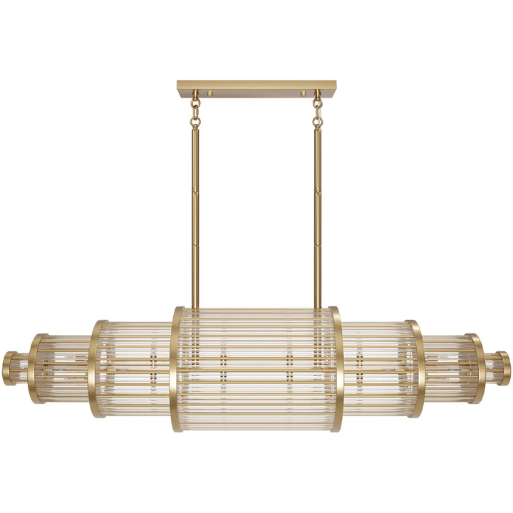 Avenue Lighting Waldorf 64"W Chandelier HF1920-AB in Aged Brass