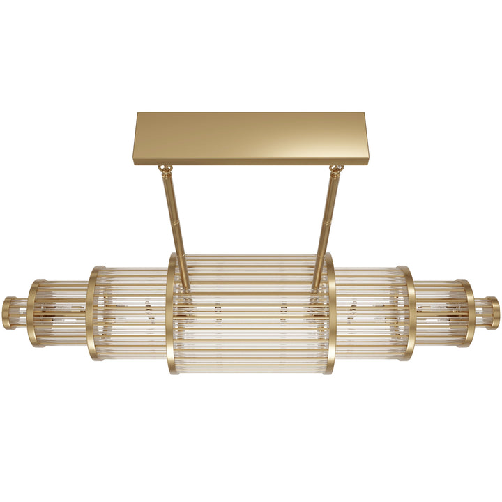 Avenue Lighting Waldorf 64"W Chandelier HF1920-AB in Aged Brass view 3