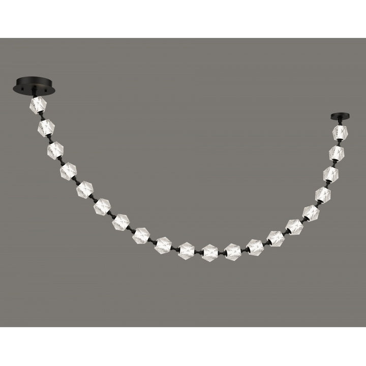 Avenue Lighting Beluga 20-Light 140"L LED Chandelier HF3920-BK in Black/Textured Acrylic view 3