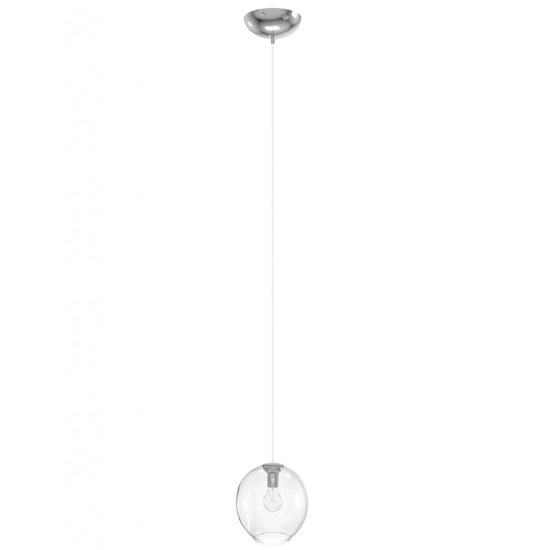 Avenue Lighting Fairfax 8"W 1-Light Pendant HF8081-CH in Matte Chrome