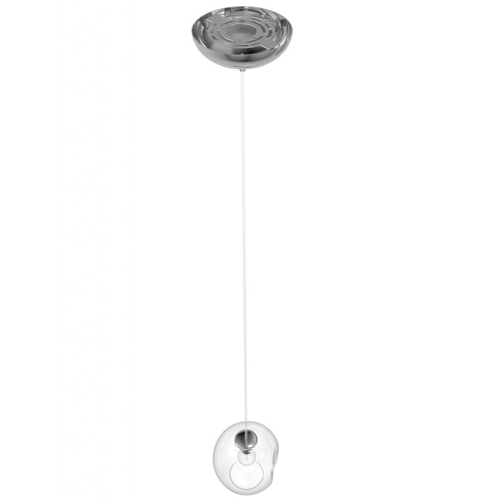 Avenue Lighting Fairfax 8"W 1-Light Pendant HF8081-CH in Matte Chrome view 3
