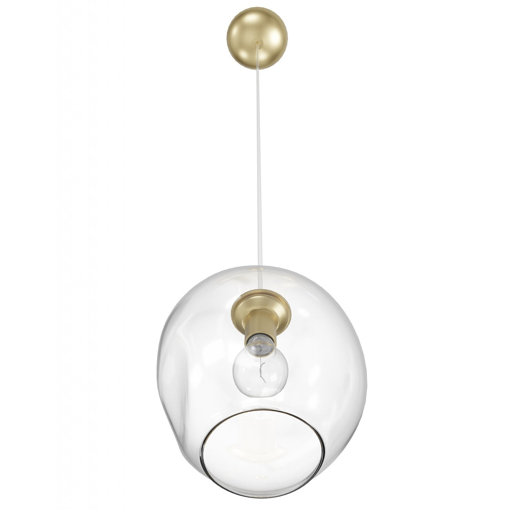 Avenue Lighting Fairfax 8"W 1-Light Pendant HF8081-BB in Brushed Brass view 2