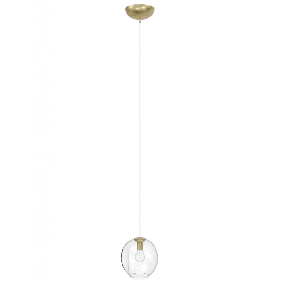 Avenue Lighting Fairfax 8"W 1-Light Pendant HF8081-BB in Brushed Brass