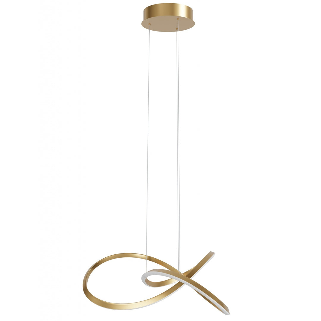 Avenue Lighting Windsor 32"W Spiral Ring 5-CCT LED Pendant HF5069-GB in Golden Bronze