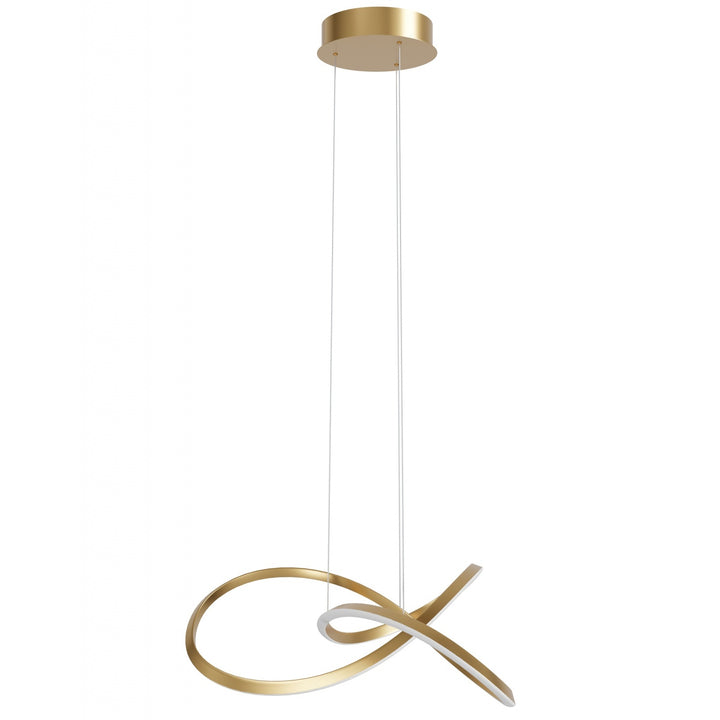 Avenue Lighting Windsor 32"W Spiral Ring 5-CCT LED Pendant HF5069-GB in Golden Bronze