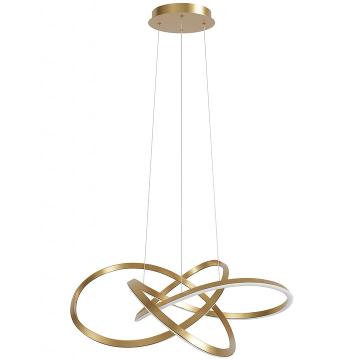 Avenue Lighting Windsor 36"W Spiral Ring 5-CCT LED Pendant HF5070-GB in Golden Bronze