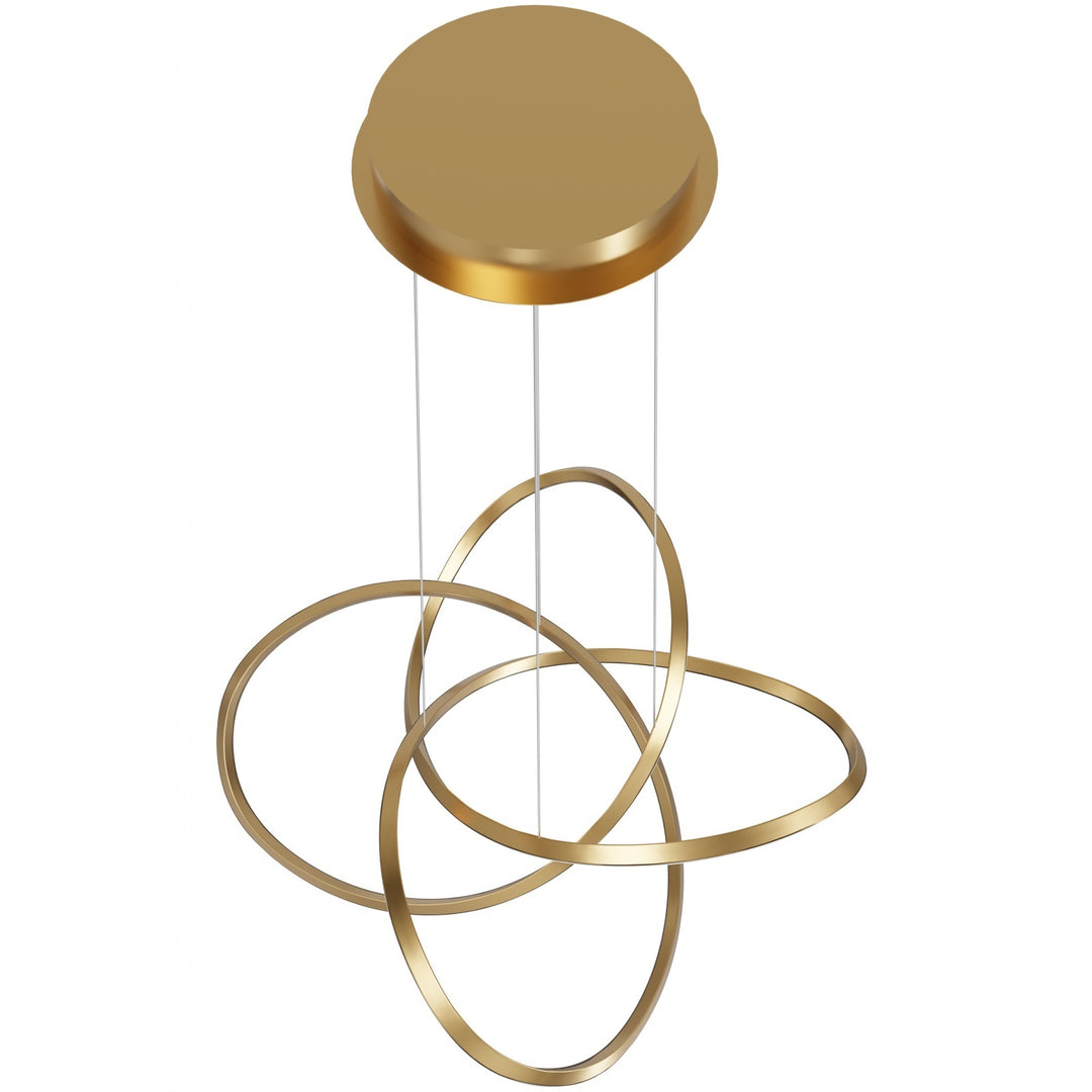 Avenue Lighting Windsor 36"W Spiral Ring 5-CCT LED Pendant HF5070-GB in Golden Bronze view 2