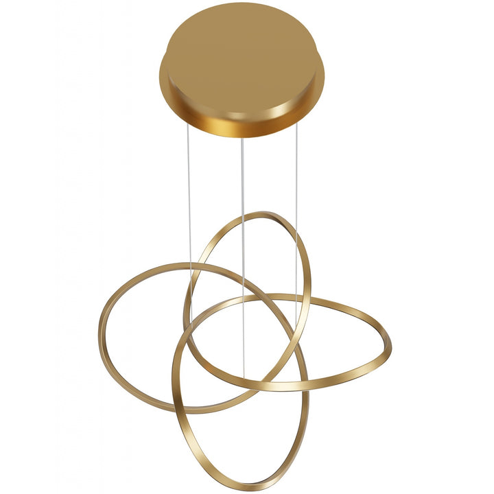 Avenue Lighting Windsor 36"W Spiral Ring 5-CCT LED Pendant HF5070-GB in Golden Bronze view 2