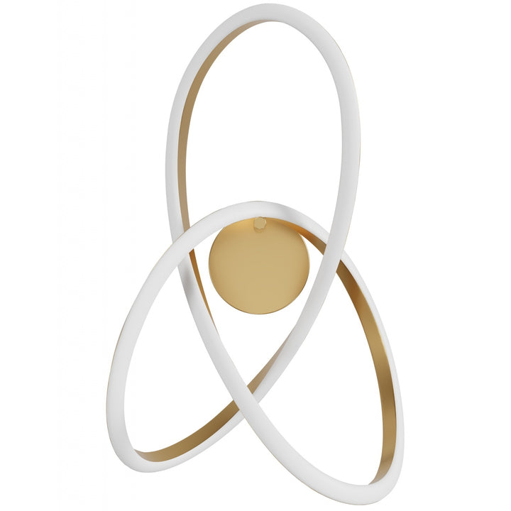 Avenue Lighting Windsor 22"W Spiral Ring 5-CCT LED Wall Sconce HF5080-GB in Golden Bronze