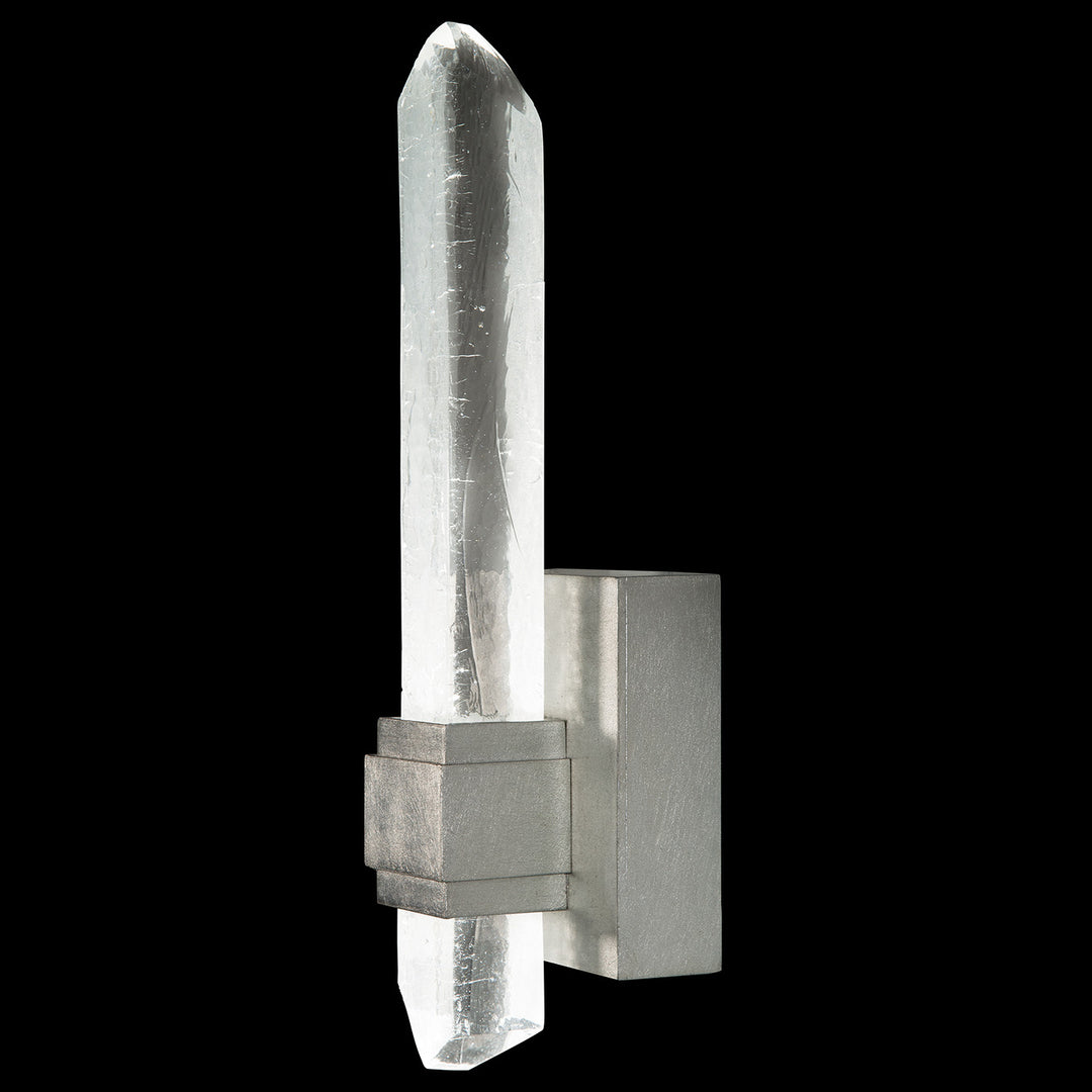 Fine Art Handcrafted Lighting Lior 14"H Sconce in Standard Silver Leaf (882650-1ST)