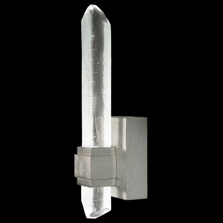 Fine Art Handcrafted Lighting Lior 14"H Sconce in Standard Silver Leaf (882650-1ST)
