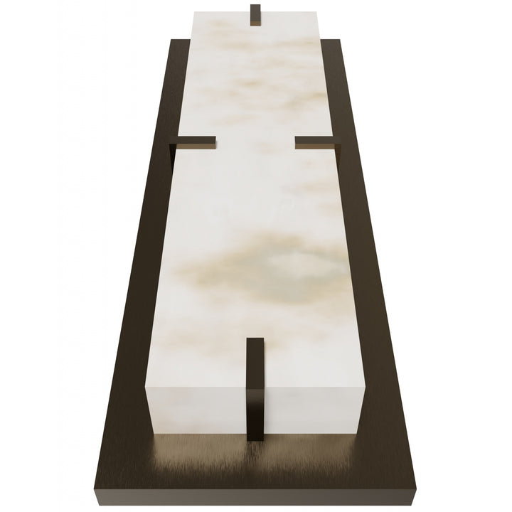 Avenue Lighting Sedona 20"H Alabaster 3-CCT LED Wall Sconce HF2920-AB in Aged Brass/Alabaster view 4