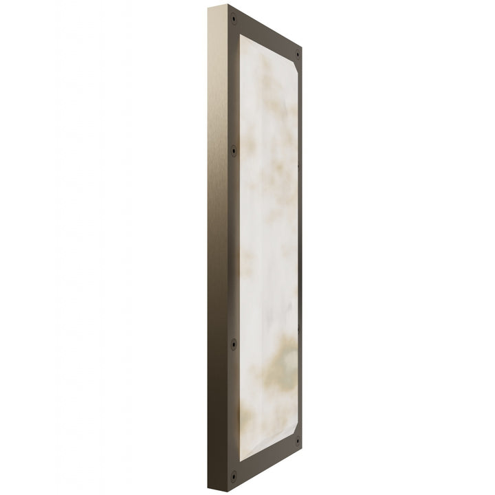 Avenue Lighting Sedona 20"H Alabaster 3-CCT LED Wall Sconce HF2960-AB in Aged Brass/Alabaster view 2