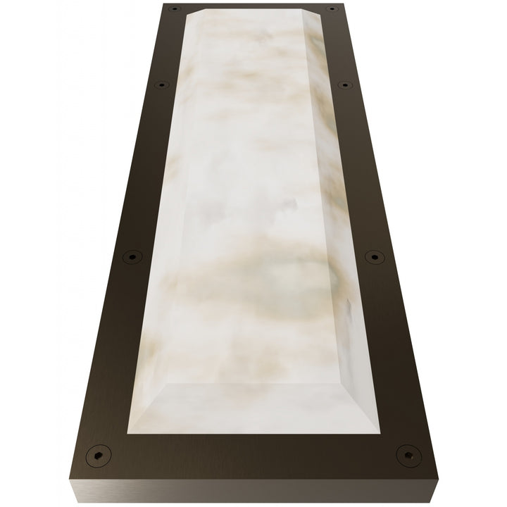 Avenue Lighting Sedona 20"H Alabaster 3-CCT LED Wall Sconce HF2960-AB in Aged Brass/Alabaster view 3
